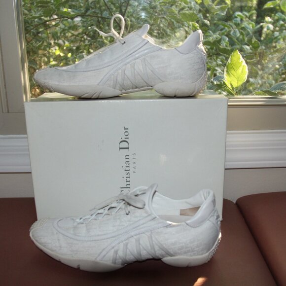 ❤️ Christian Dior Paris "Admit It" Sport Shoe Sneaker in White; Size 41.5 - Picture 1 of 13